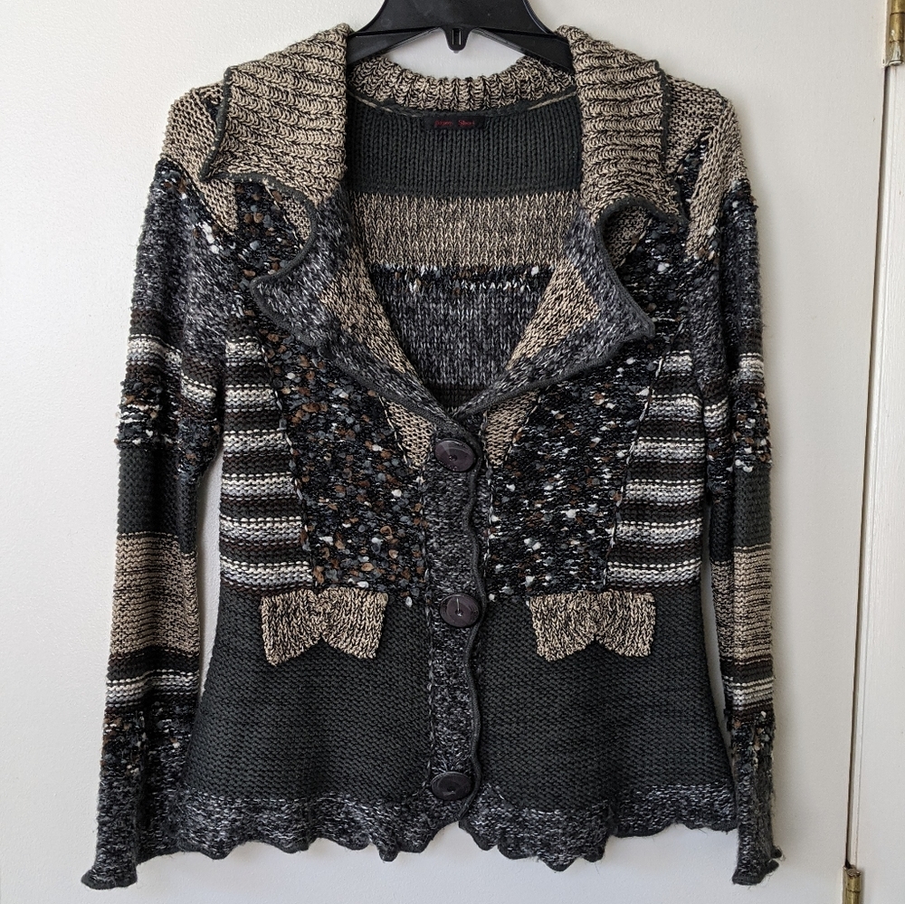 Alison Sheri Button-up Knit Cardigan